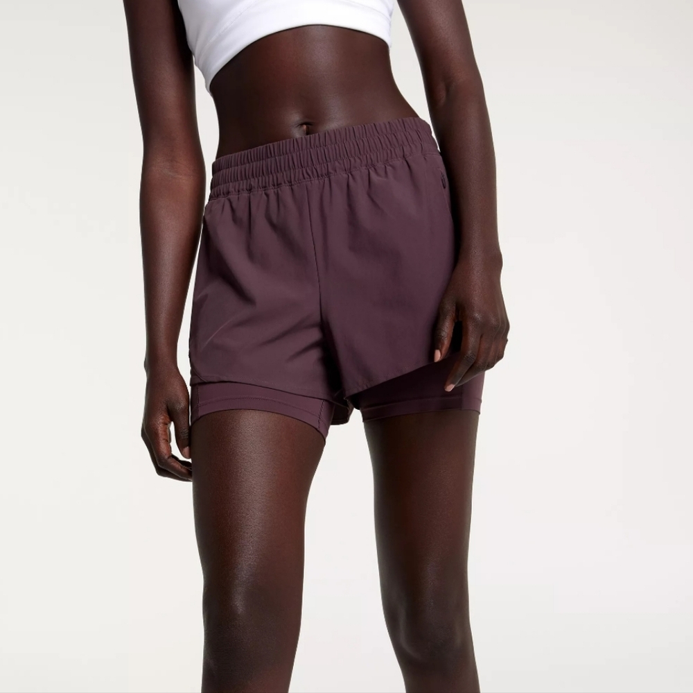 CALIA Women's Infinity Mid Rise 2-in-1 Shorts NWOT
